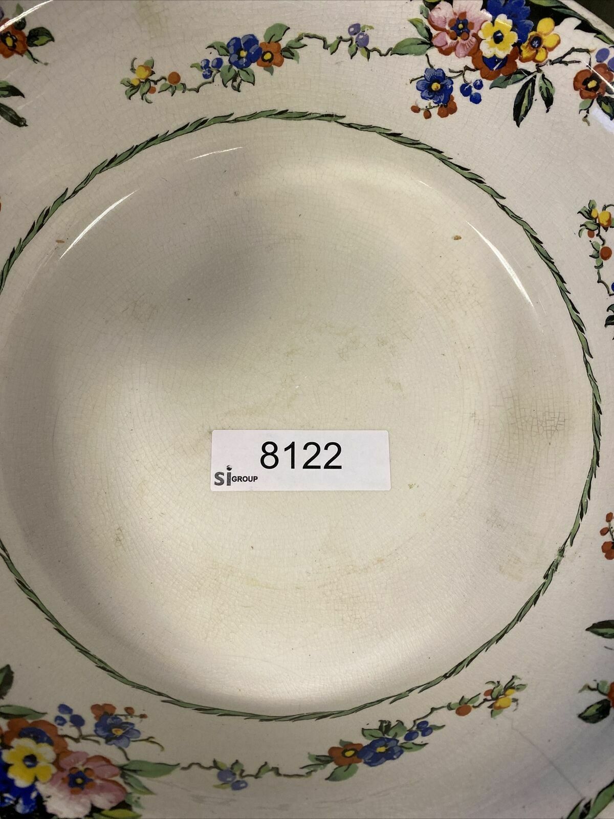 Swinnertons 1930's Very Large pottery bowl Pink 41cm Very Rare Bowl - (8122)