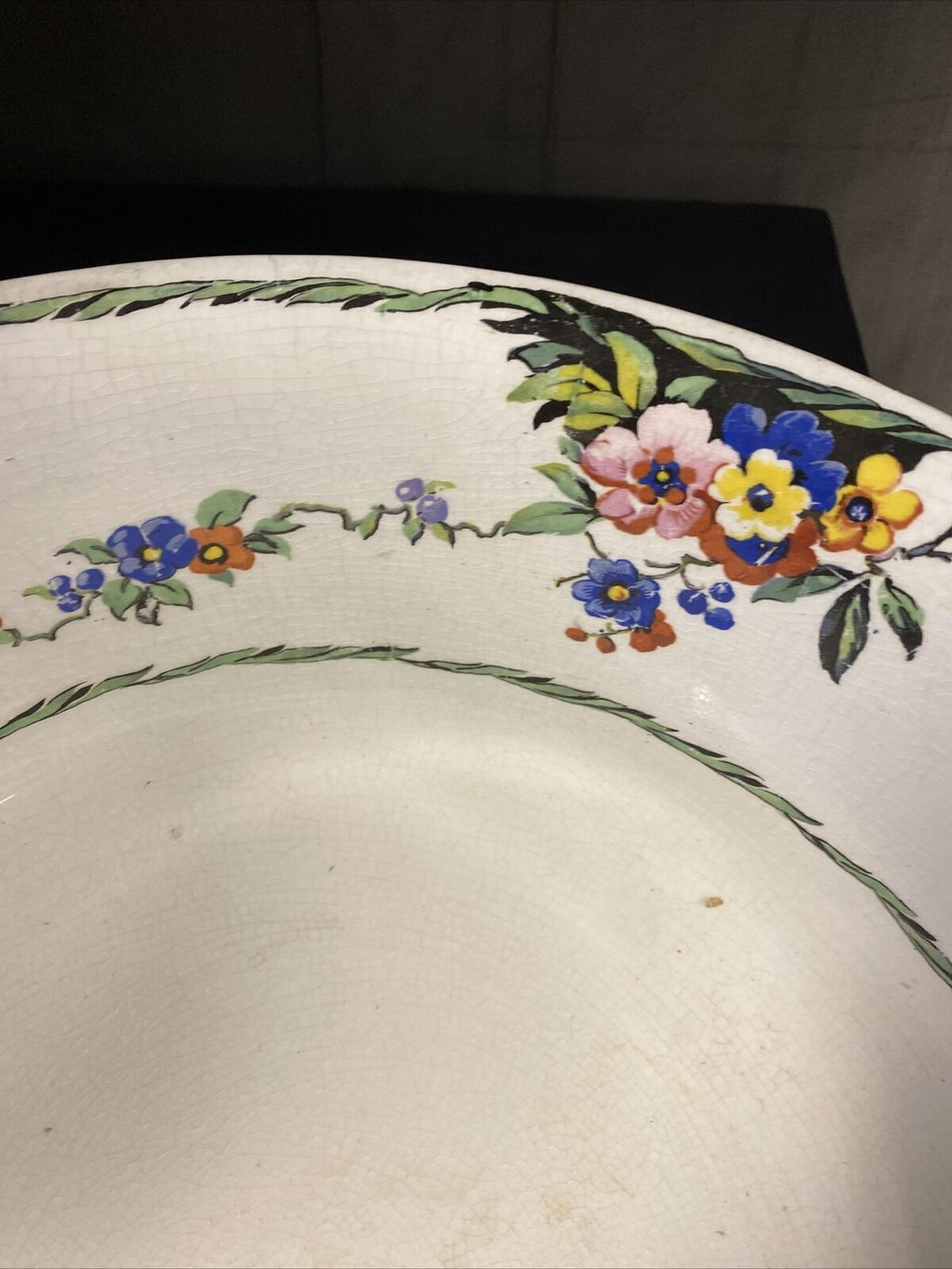 Swinnertons 1930's Very Large pottery bowl Pink 41cm Very Rare Bowl - (8122)