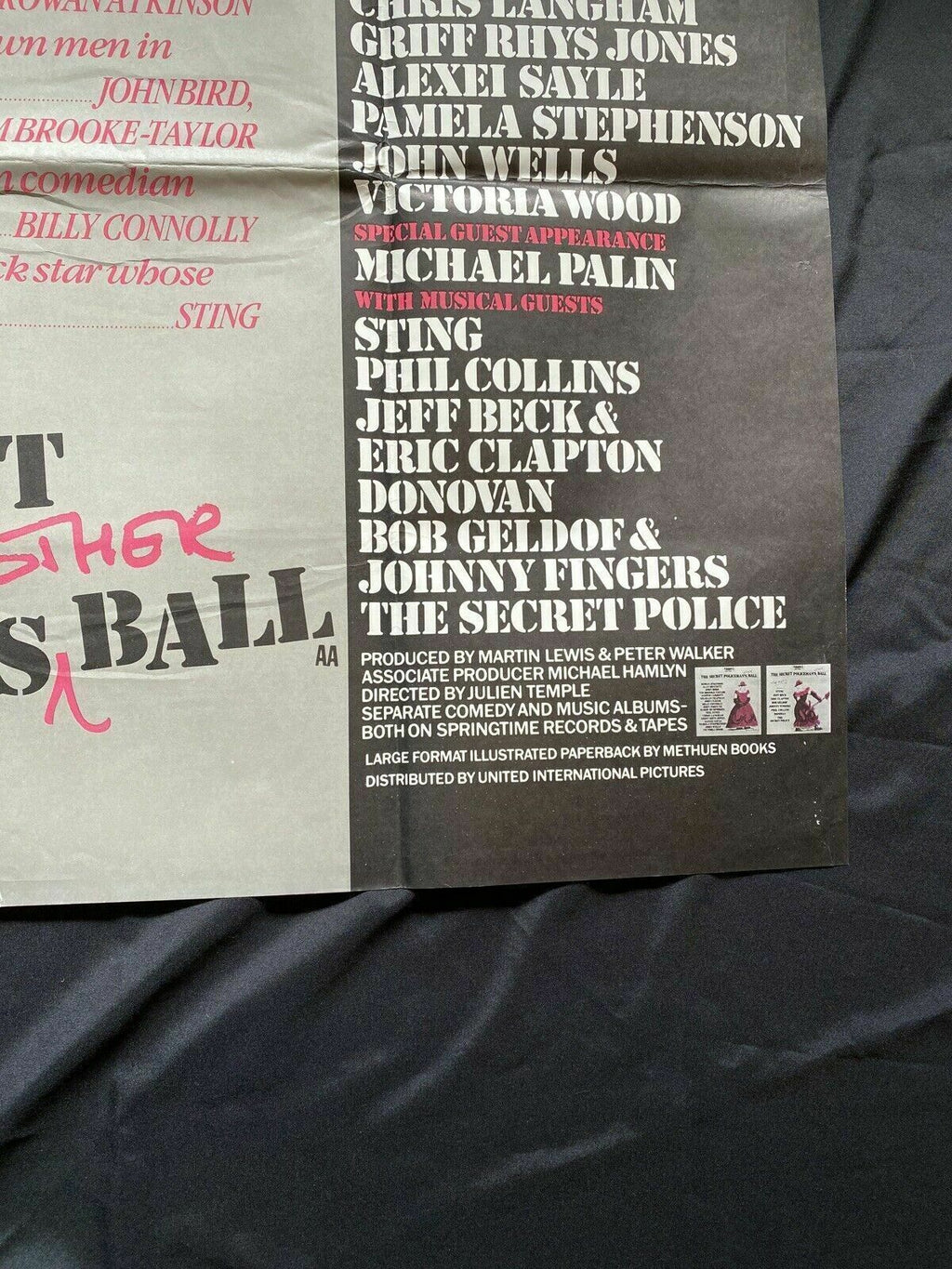 ORIGINAL UK QUAD POSTER - The Secret Policeman's Other Ball 1982 30 x40" (6589)