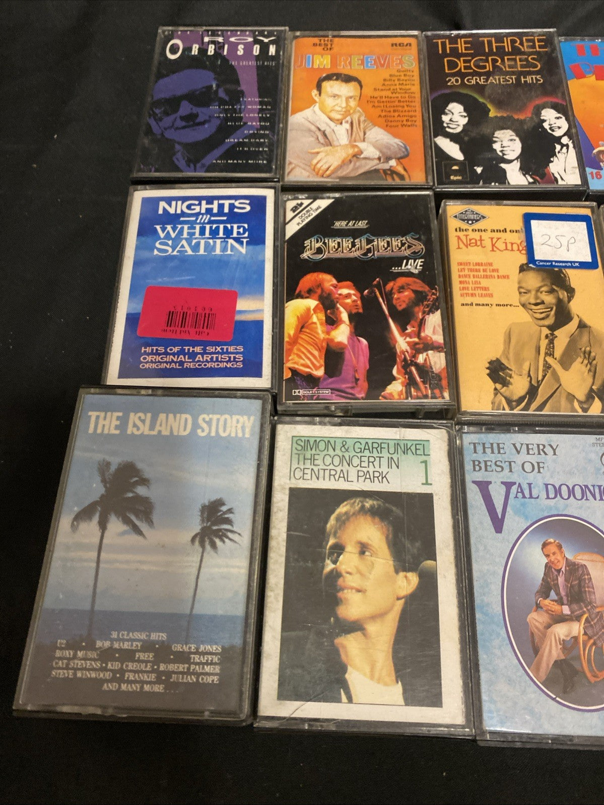 20 Cassette tapes Mainly 60's / 70's reeves Pitney Mud Bassey - (1738)