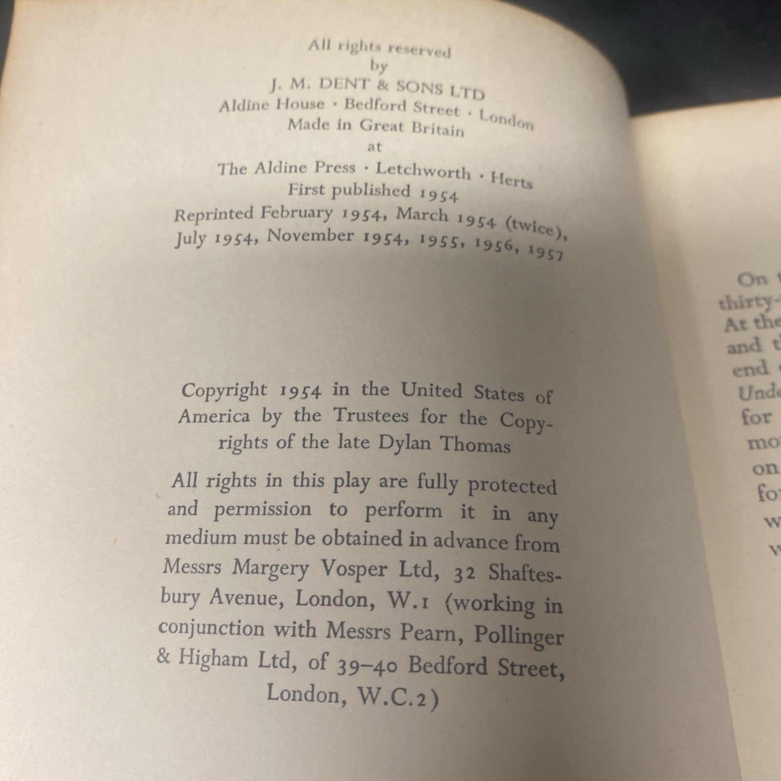 Book - Under Milk Wood - Dylan Thomas - 1957 - (1534)