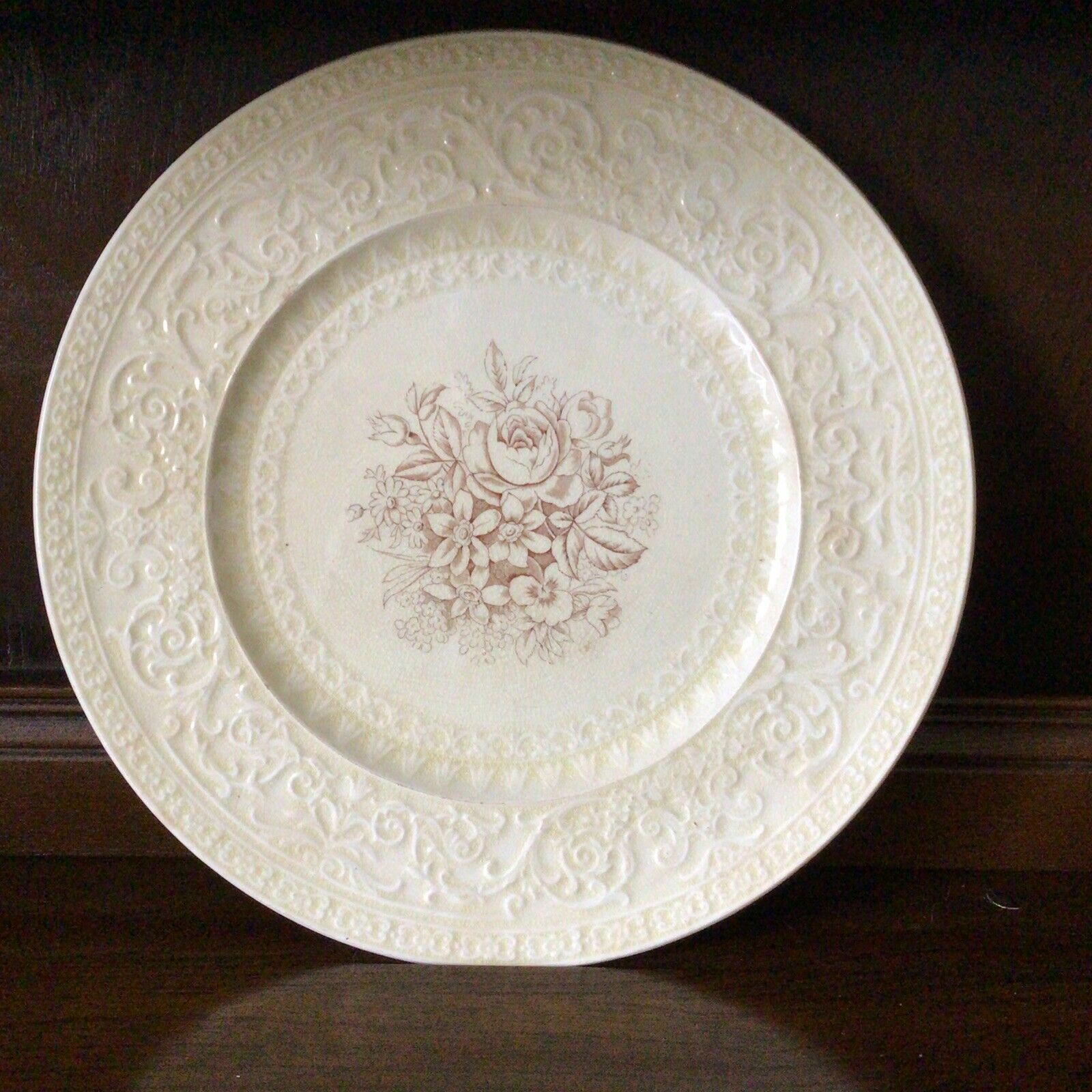 Royal Cauldon Bristol Ironstone Cream Cake Plate 29cm - (9777)