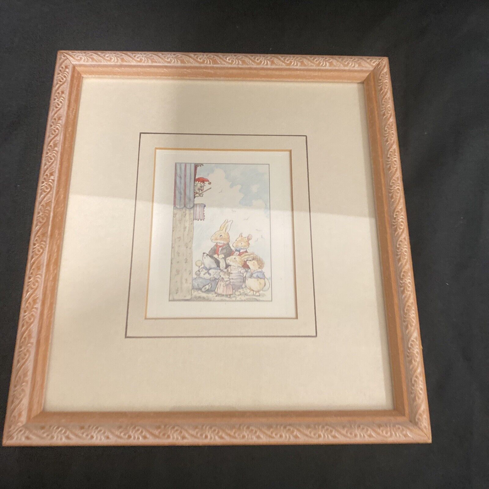 Consort Pictures of Ireland Framed Glazed picture of Punch & animals (9113)