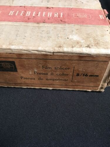 Vintage Carl Zeiss Ikon Film Splicer in box + instructions MADE IN GERMANY (7112