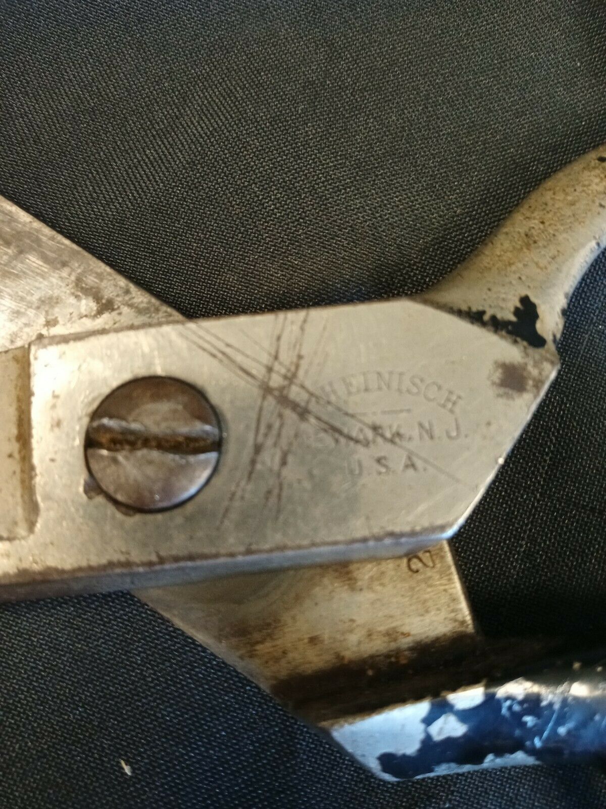 Antique Tailors Shears Scissors  R. Heinisch Newark N.J USA 1835  - (7927)
