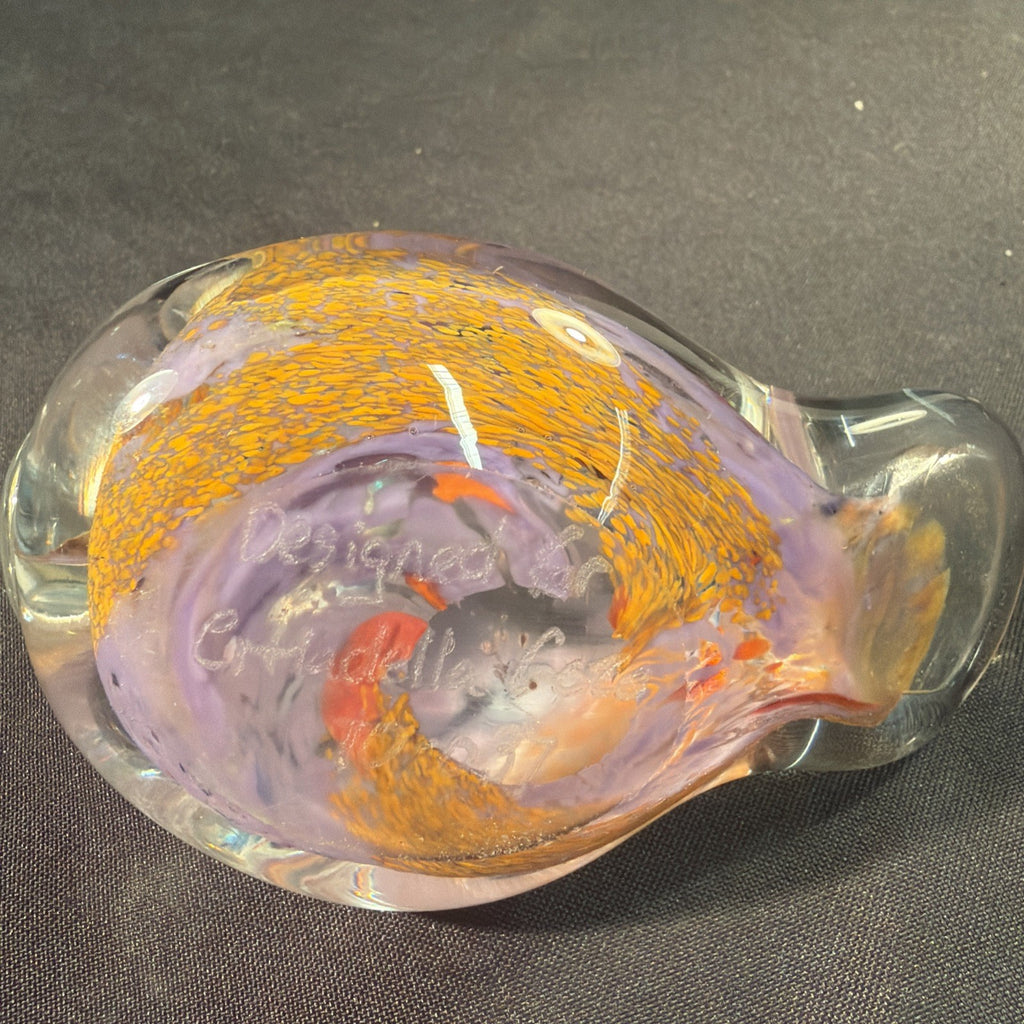 Vintage Maltease Malta Glass Duck Designed For Cittadella Goza - (2078)