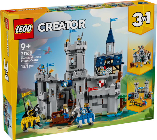 LEGO Creator 3 in 1 - Medieval Horse Knight Castle - 31168