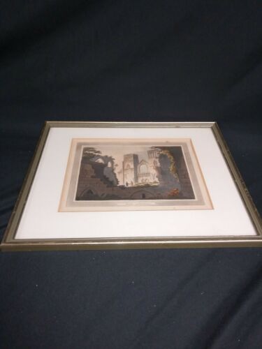 J. Merigot Aquatint French Engraving 1801- ELGIN CATHEHDRAL (sic) - (7007)