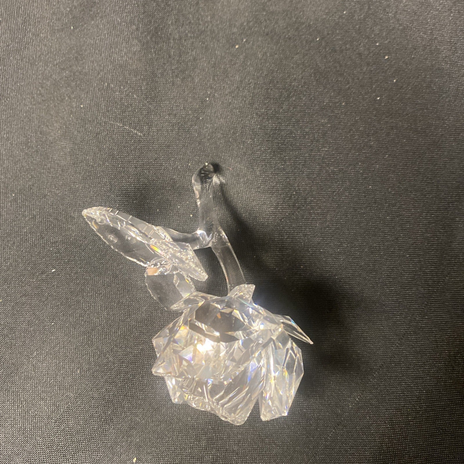 Swarovski Silver Crystal Rose Flower Boxed Stunning - (1627)