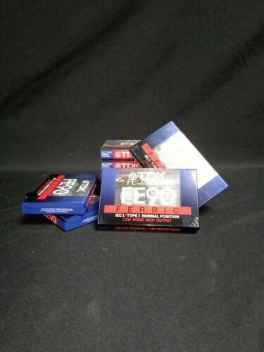 TDK FE90 Ferric low noise x 9 brand new sealed cassette tapes - (7023)