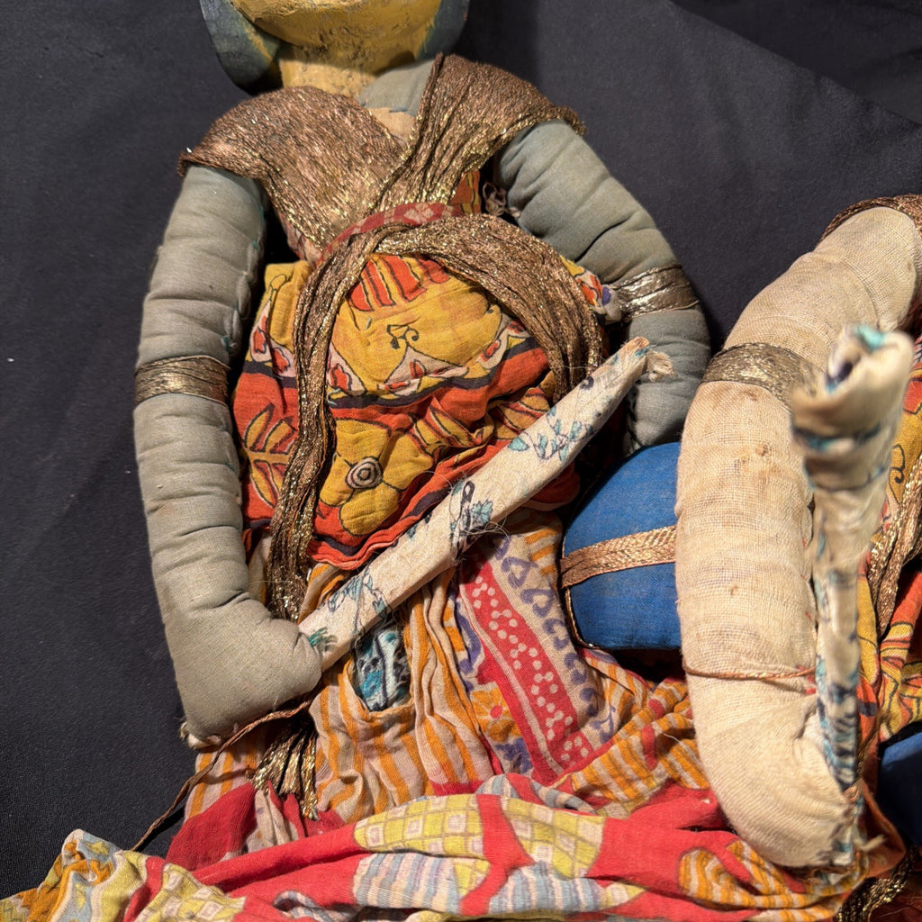 Marionette Rajasthani Kathputli antique wooden puppets Set of 3 kings - (2082)