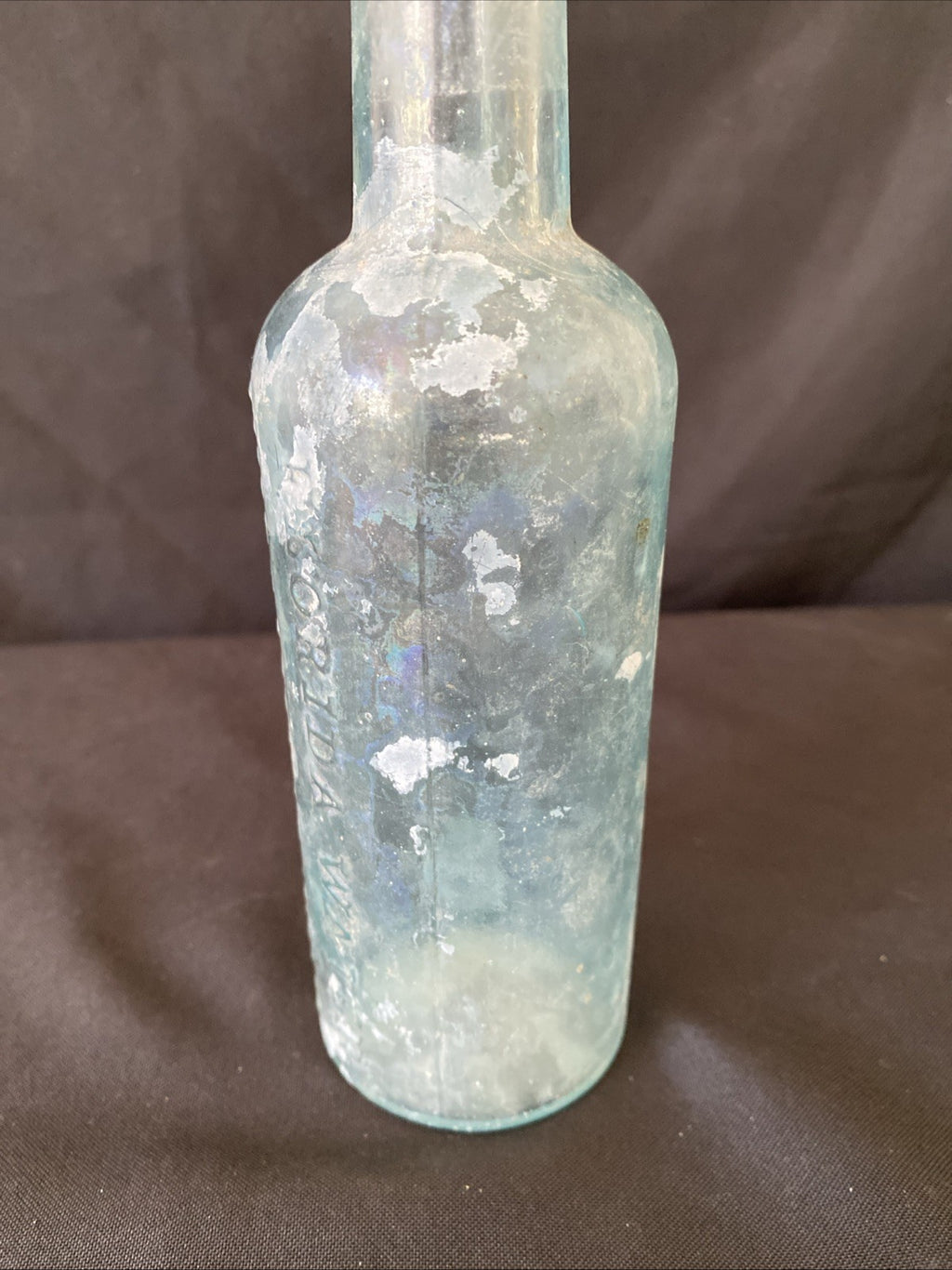 Antique Glass Bottle Florida Water Druggists New York Murray & Lanman - (1022)