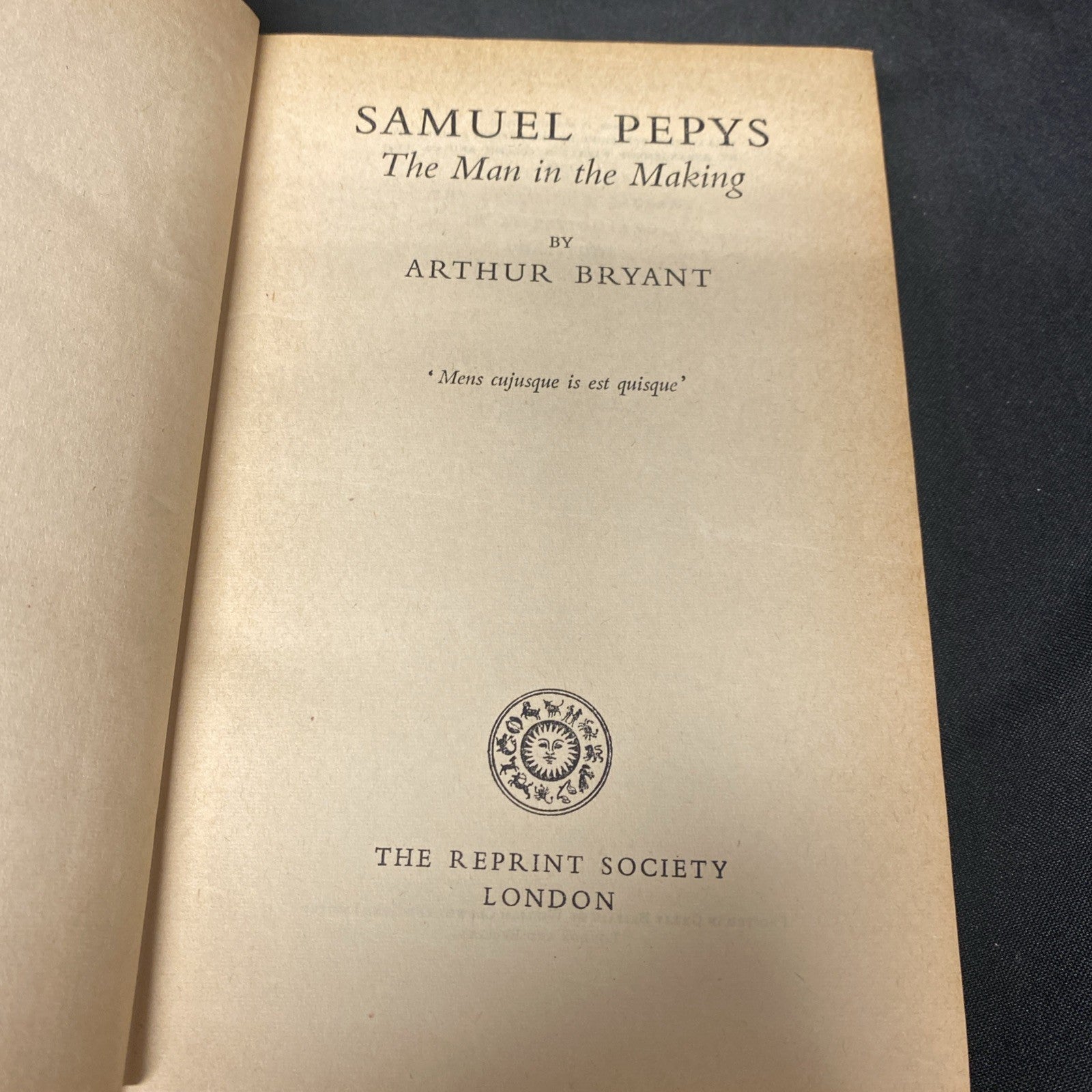 Book - Samuel Pepys, The man in the making - Arthur Bryant - 1949 (1508)