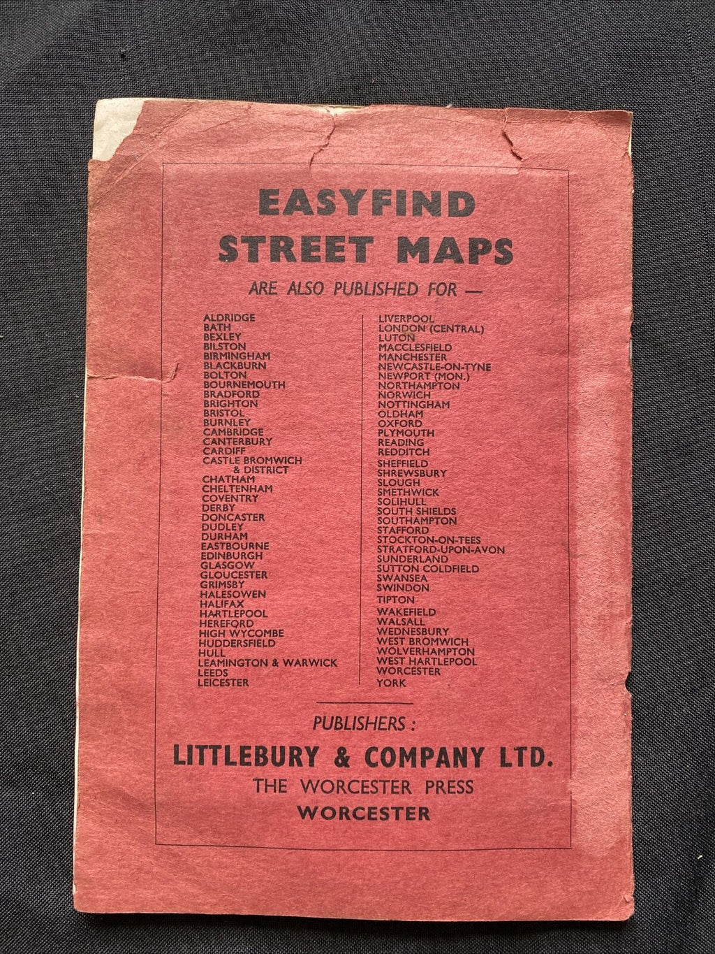 MAP - Easyfind 1960's New Map and Street Directory DURHAM - (9533)