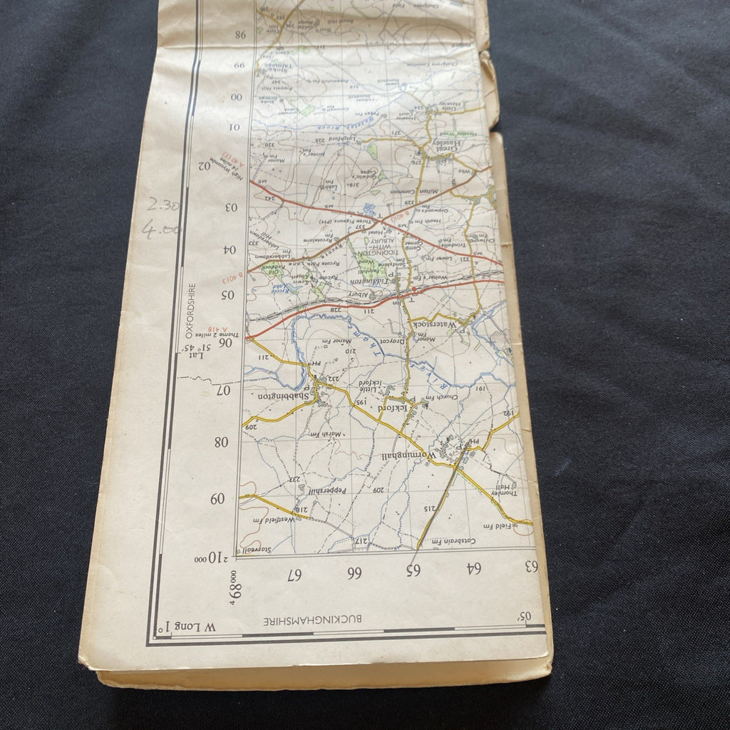Oxford & Newbury Ordnance Survey One Inch Map Published 1959 #158 (1288)