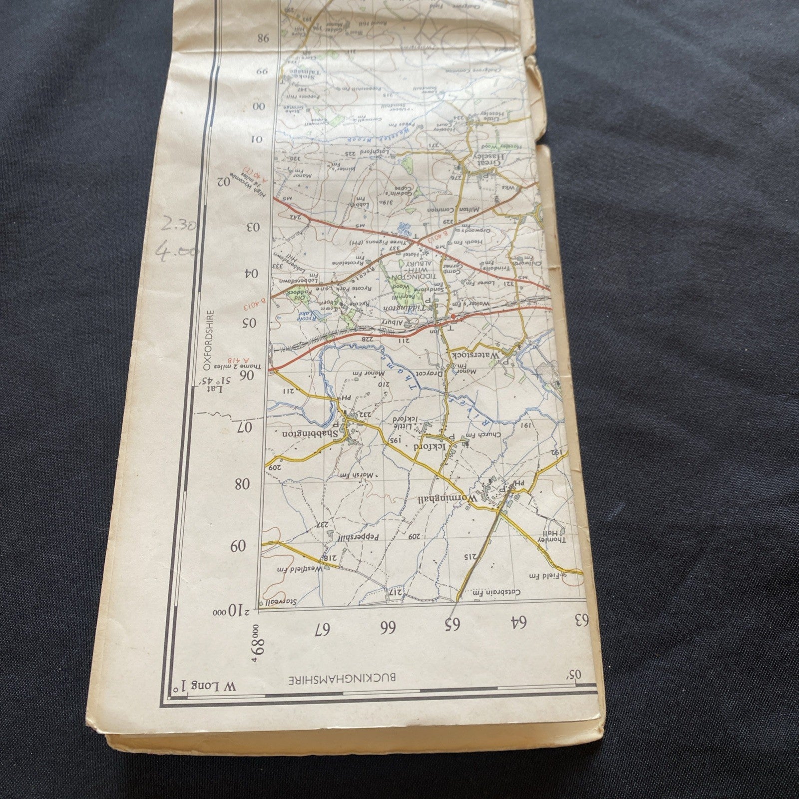 Oxford & Newbury Ordnance Survey One Inch Map Published 1959 #158 (1288)