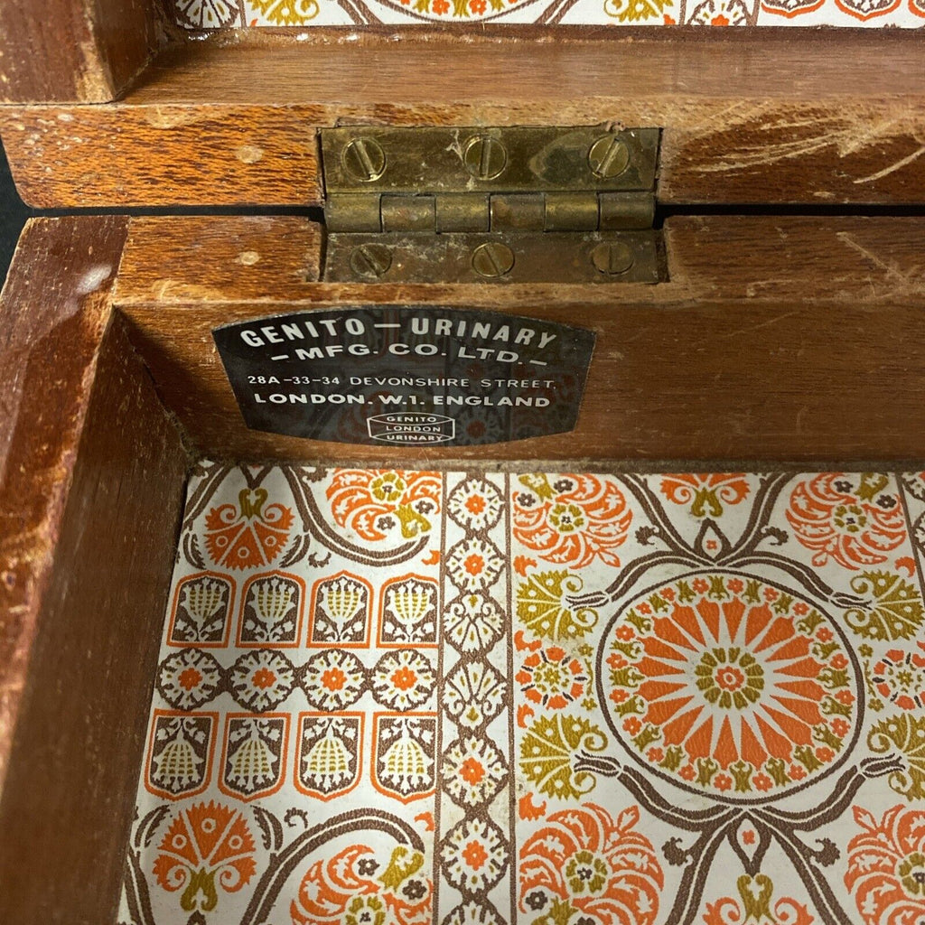 Genito Urinary MFG Co Ltd London England Wooden Case Empty (8912)