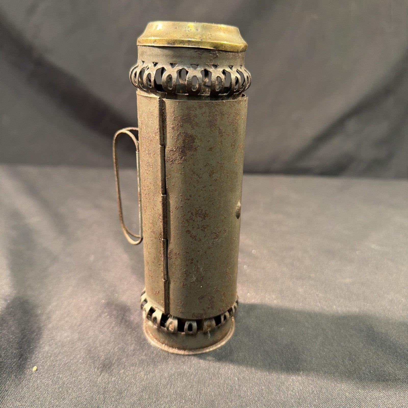 Victorian Antique Thief Burgler folding dark lantern Lamp - (2033)