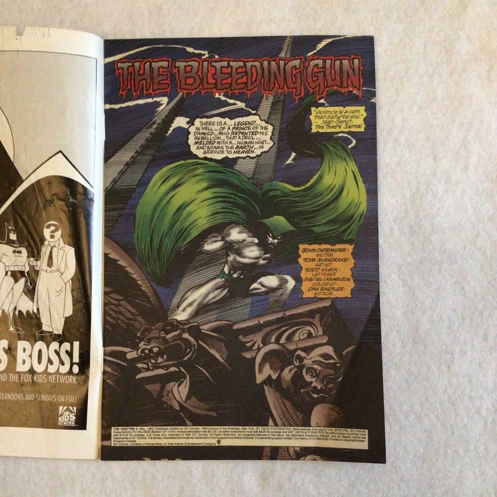 COMIC - DC Comics THE SPECTRE The Bleeding Gun - May 1993 - New York  (8861)