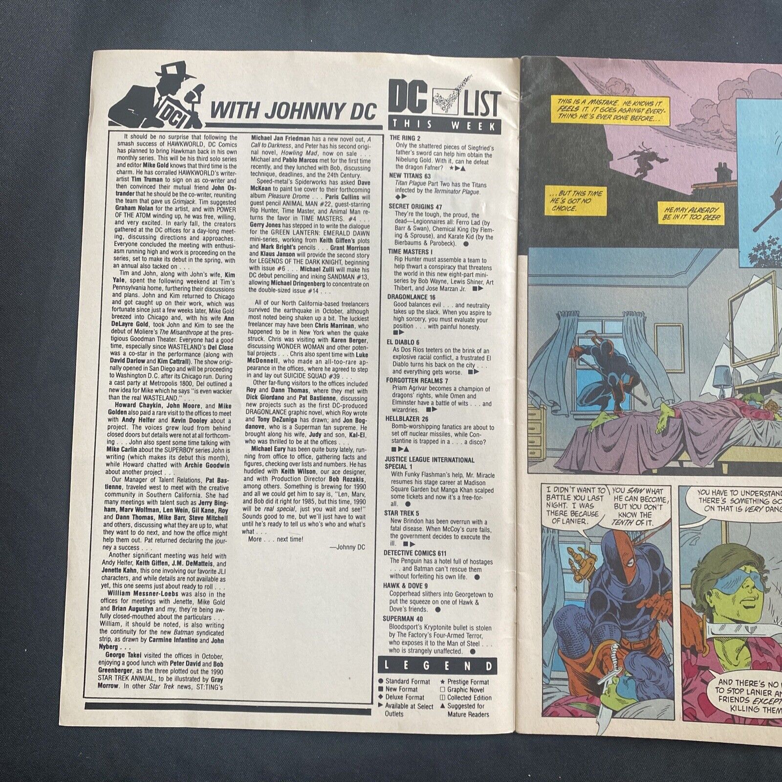 COMIC - DC Comics Tales of The NEW TITANS - Feb 1990 - WOLFMAN - (8816)