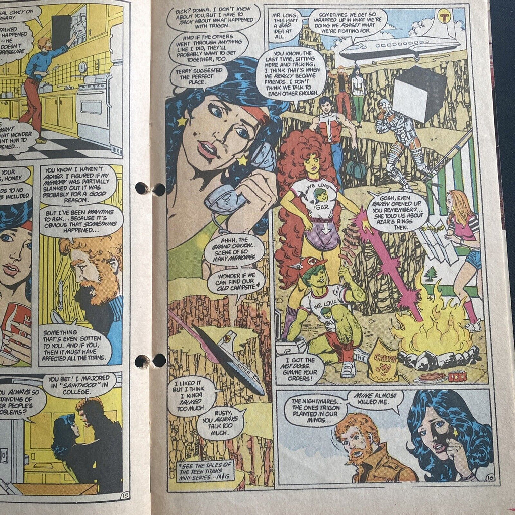COMIC - DC Comics Tales of TEEN TITANS - May 1986 - Starfire - (8811)