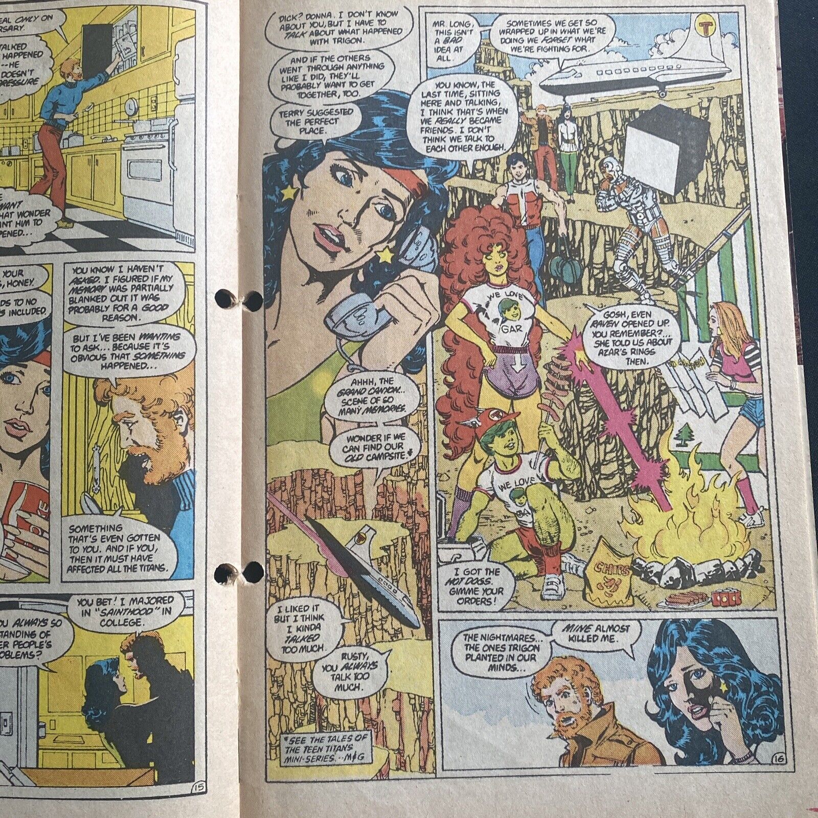 COMIC - DC Comics Tales of TEEN TITANS - May 1986 - Starfire - (8811)