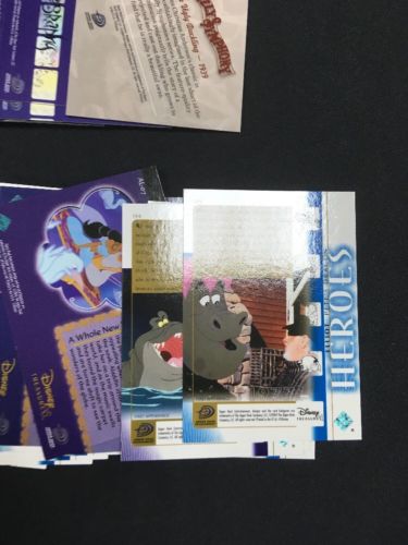 Upper Deck Disney Treasures S3 Trading cards x 47 inc Pooh Silly Aladdin -(6300)