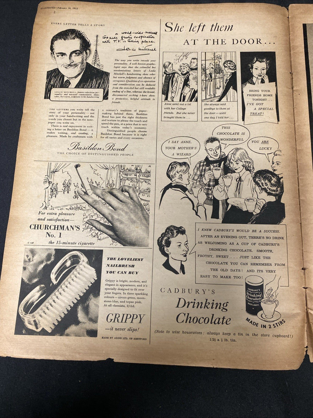 Illustrated Magazine February 16 1952 Death of King George VI - (1681)