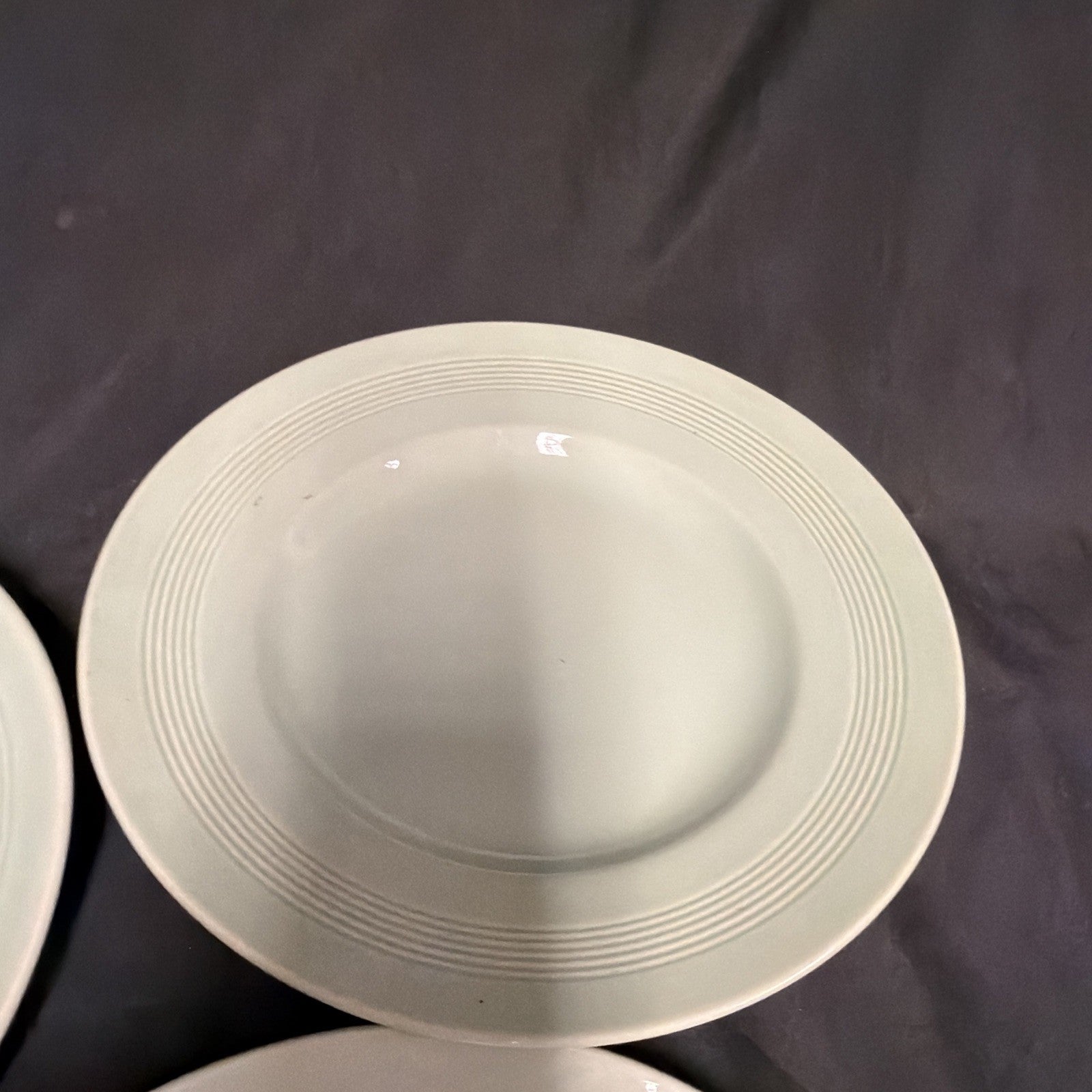 Wood's Ware Beryl Utility Green 5 x Dinner Plate 25cm Diameter- (1933) 