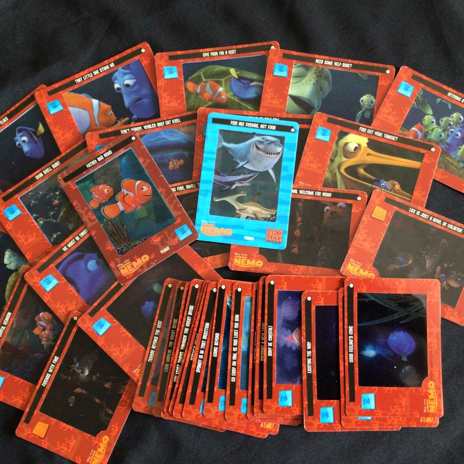 Disney Finding Nemo Filmcardz Artbox 37 cards inc 2 promos 2003 - (6749)