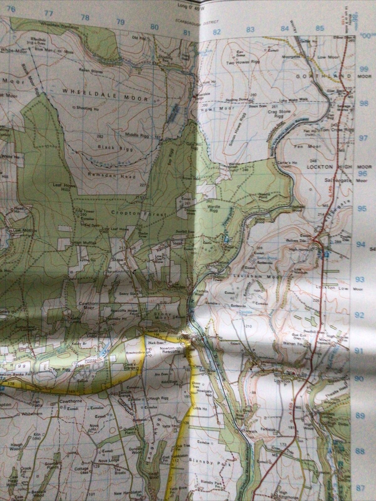 MAP - Ordnance Survey 1:50 2nd Series 1980 -Malton & Pickering #100 (8715)