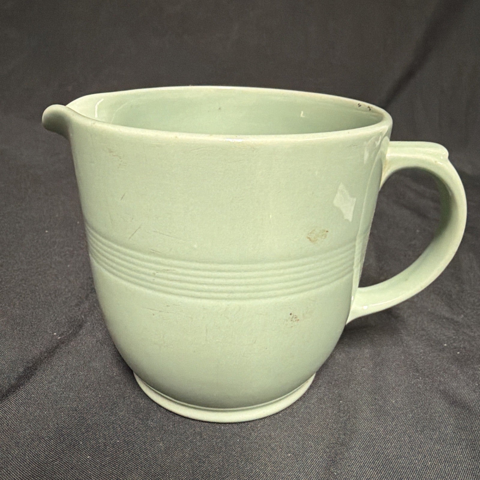 Wood's Ware Beryl Utility Green 1940's large Jug 12cm tall, 13Cm D.- (1924) 