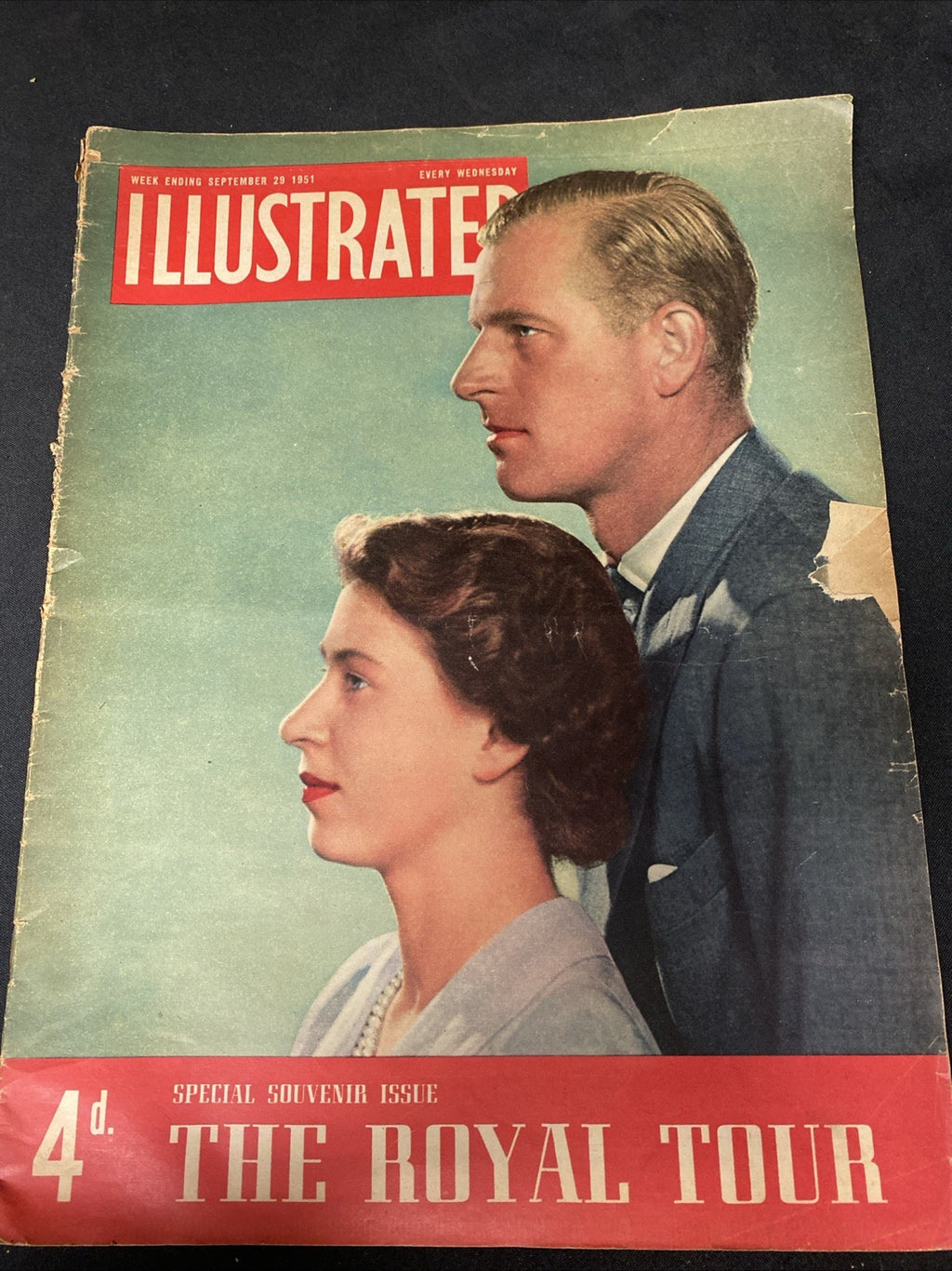 Illustrated Magazine September 29 1951  The Royal Tour Elizabeth & Philip- (1680)