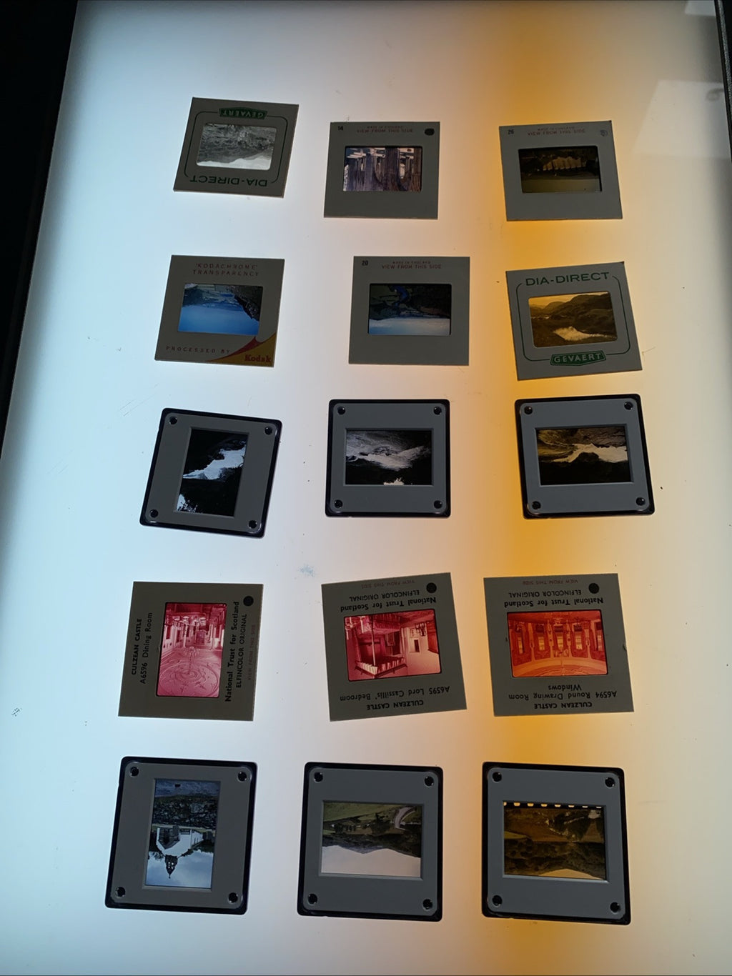 AGFA 35mm Cassette System 50 + 50 spaces inc 93 colour slides - 5966