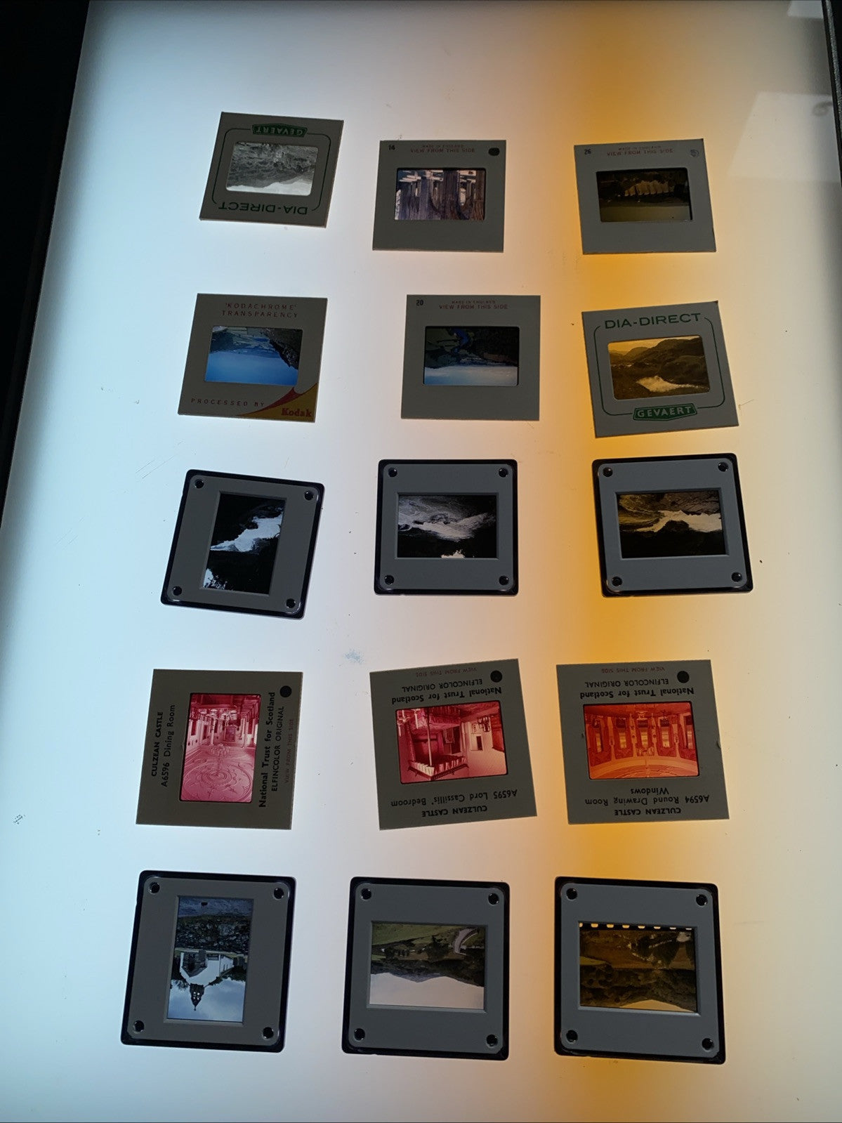 AGFA 35mm Cassette System 50 + 50 spaces inc 93 colour slides - 5966
