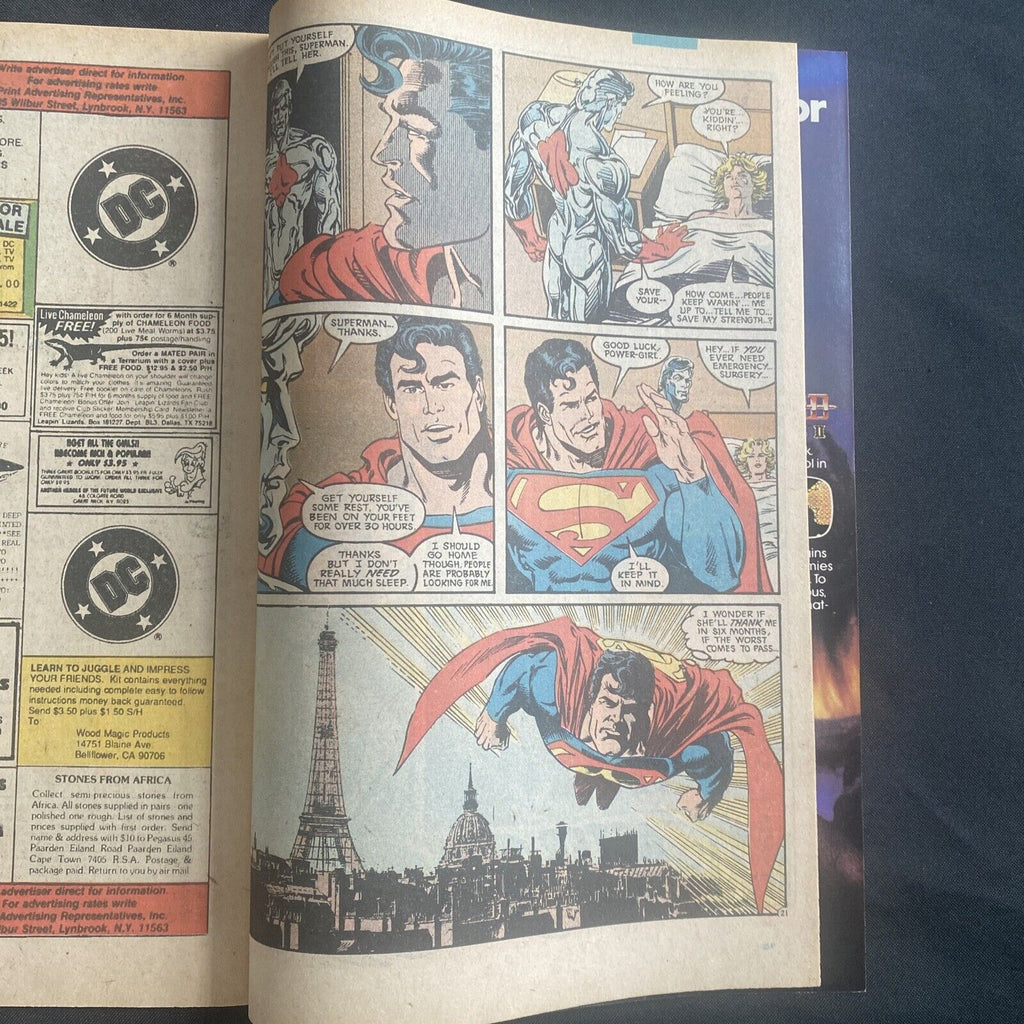 COMIC - DC Comics Justice League EUROPE - Dec 1989 - Superman - (8789)