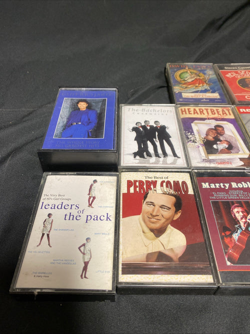 20 Cassette tapes Mainly 60's / 70's Valli Ross Essex Como Bilk - (1737)