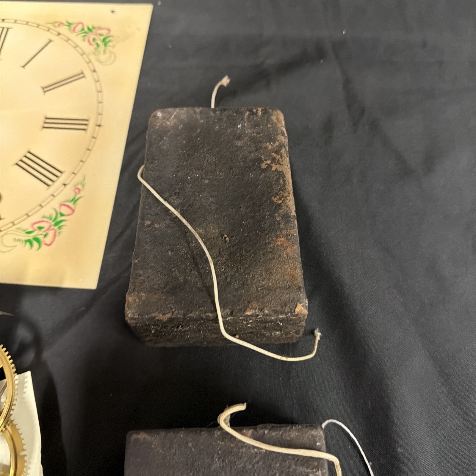 Jerome & Co "New Haven" 8 Day Clock 1850's Face, movement & weights - (1950)