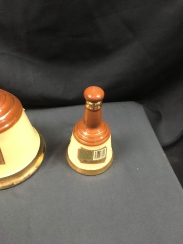 WADE Bell's Scotch Whisky Bell decanters - 1 x 26.5ozs + 1 x 18.75cl - (2786)