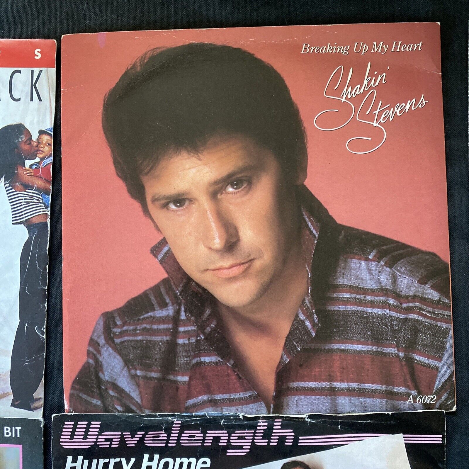 Vinyl Records 7" Singles 5 x 1980's Shakin' Stevens, Womack, Wavelength -(9464
