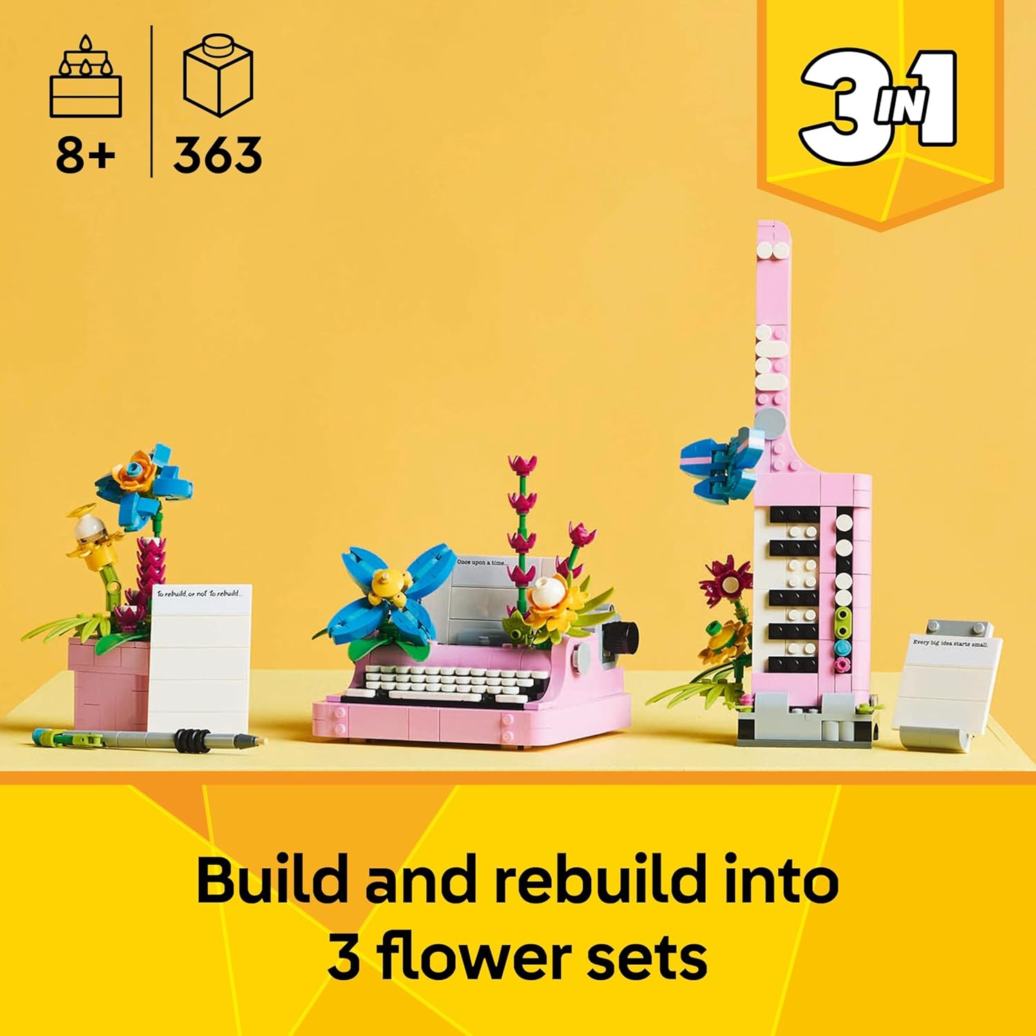 LEGO Creator 3 in 1 - Typewriter with Flowers - 31169