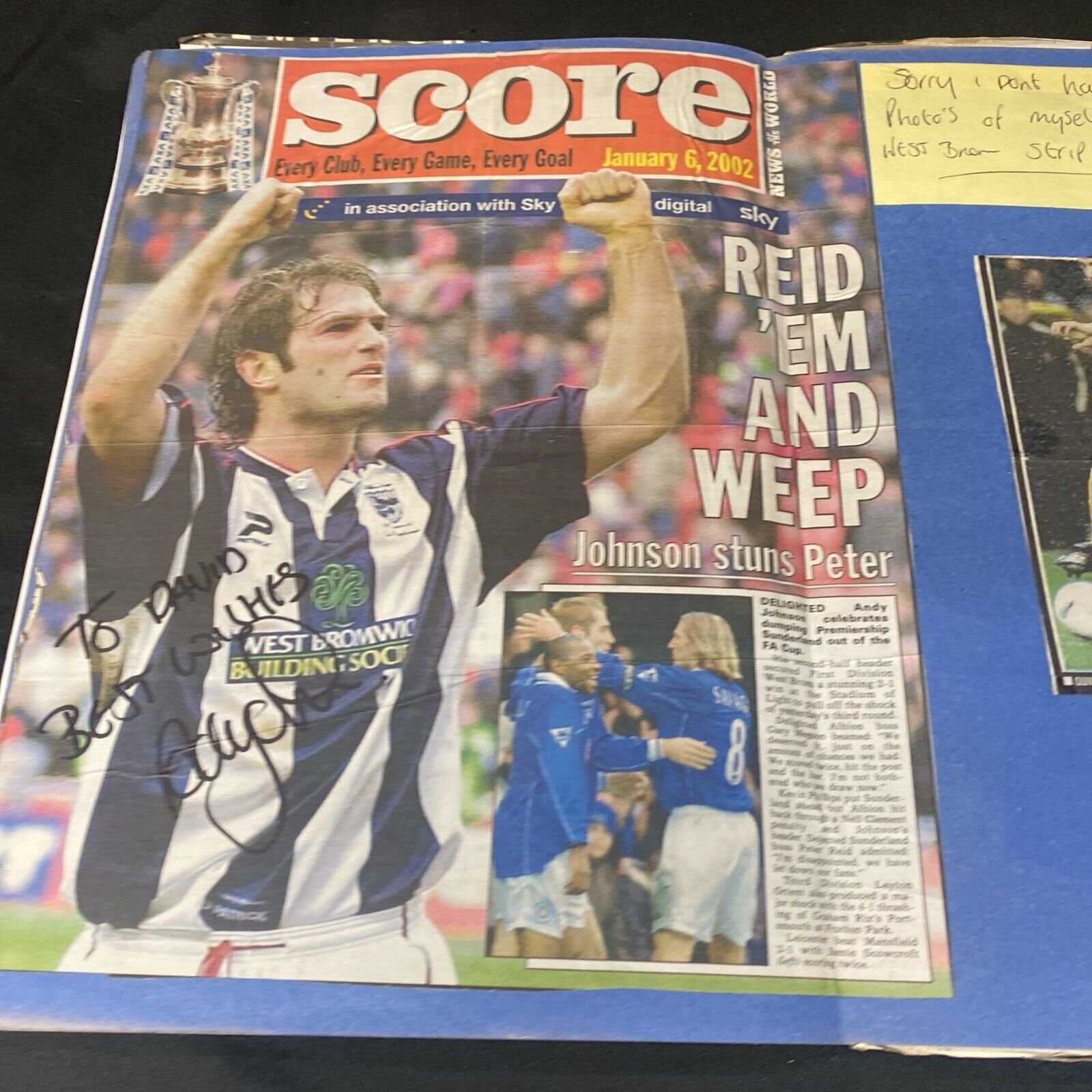27 Genuine Premier League Footballers Autographs from the early 2000's - (8942)