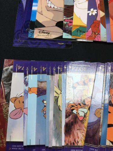 Upper Deck Disney Treasures S3 Trading cards x 47 inc Pooh Silly Aladdin -(6302