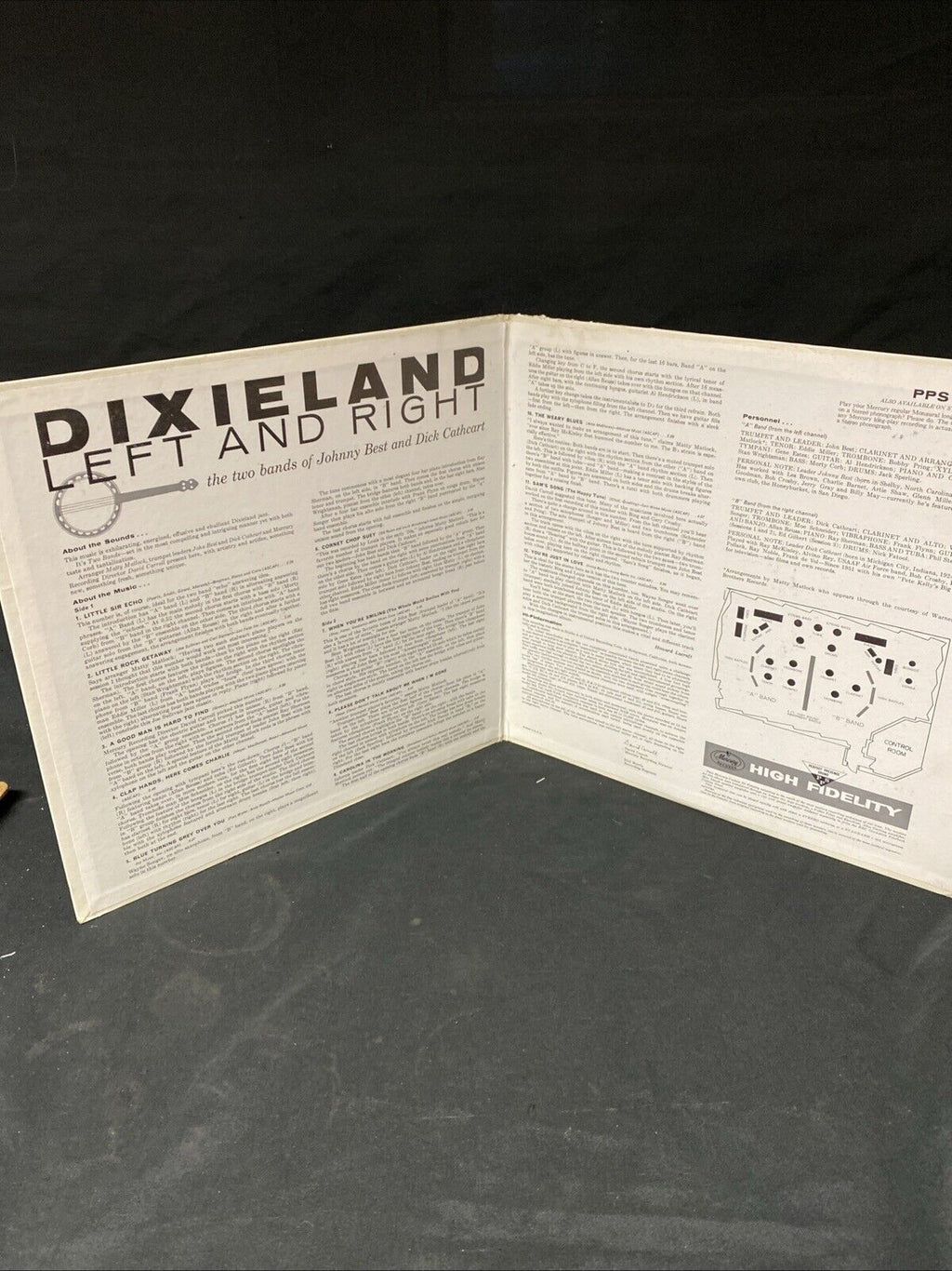 VINYL RECORD - Dixieland Johnny Best Dick Cathcart Jazz Ex Cond PPS2009 -(5675)