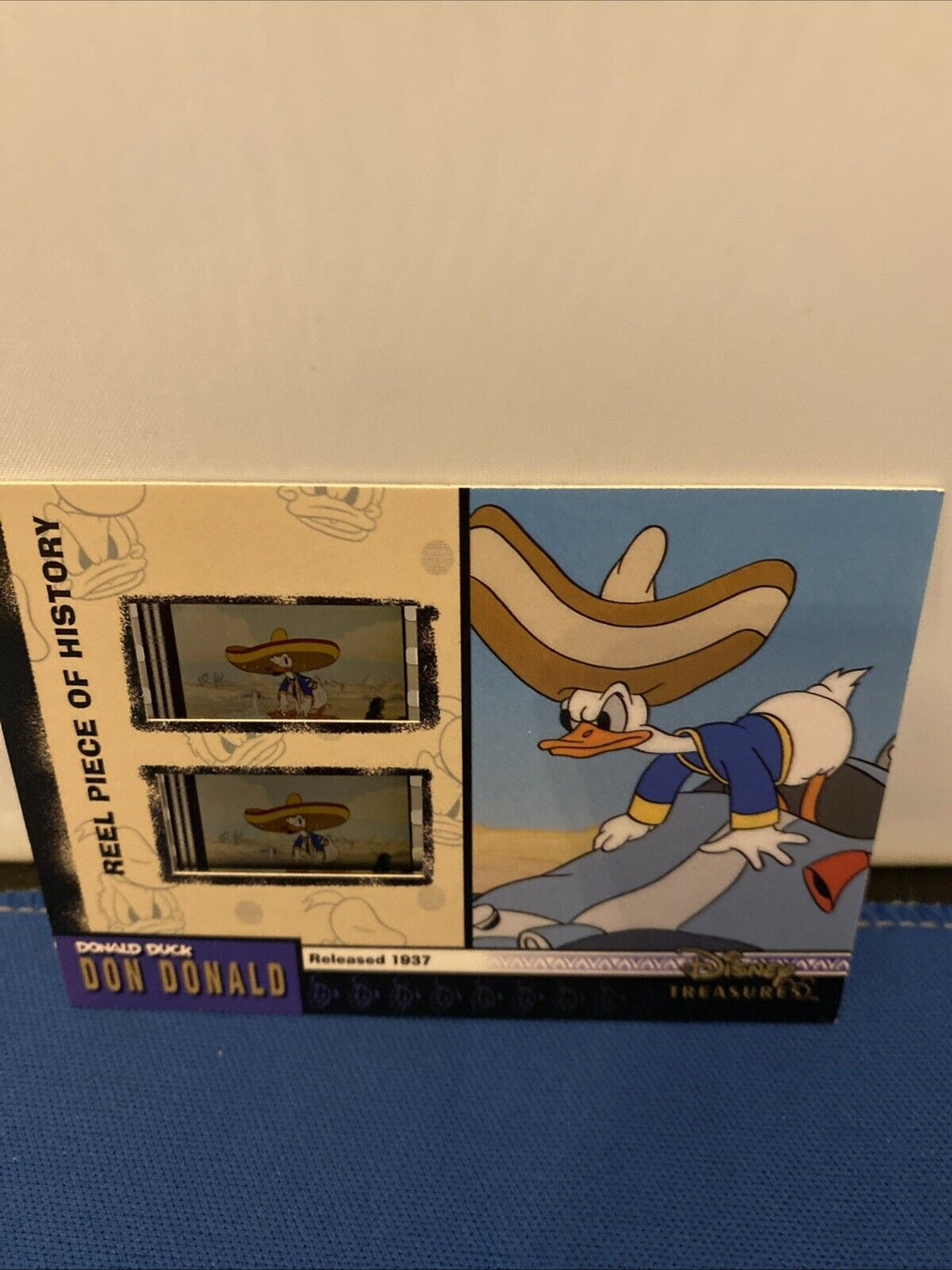 2003 Upper Deck Disney Treasures Don Donald Reel Piece Card PH11 (5778)