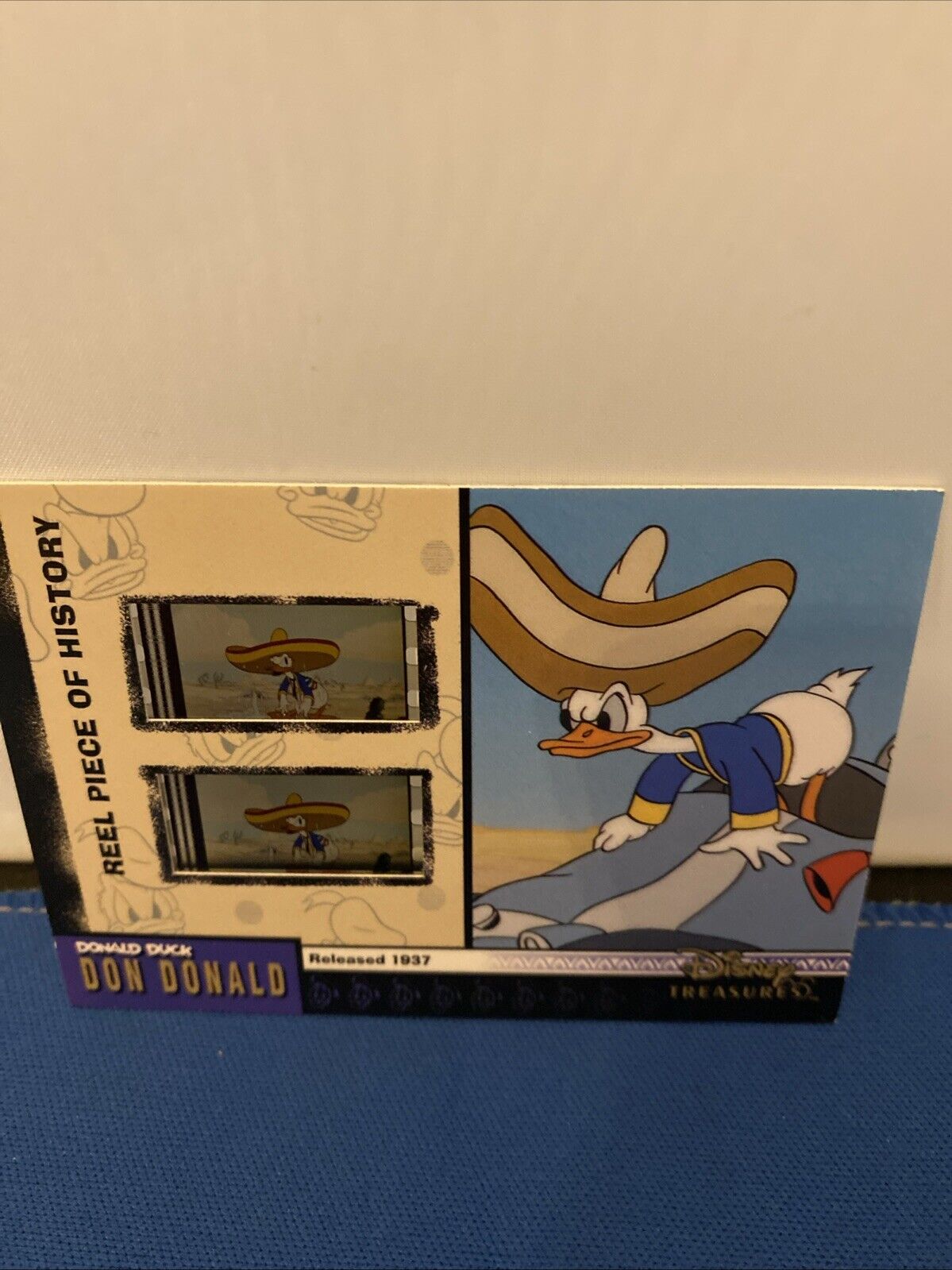 2003 Upper Deck Disney Treasures Don Donald Reel Piece Card PH11 (5778)