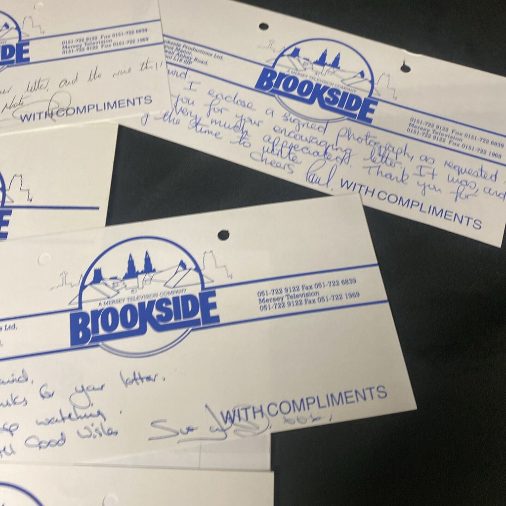 26 Original Letters from Brookside Cast 1990's all Autographed Ephemera (8944)