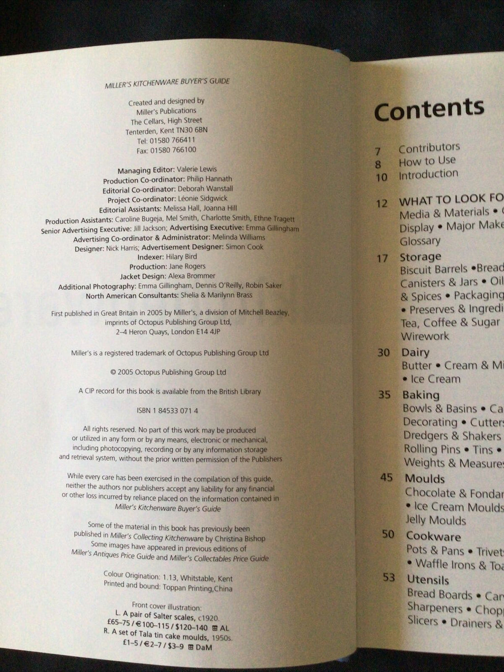 BOOK - Miller's Collectors Price Guide KITCHENWARE 2005 - (8624)