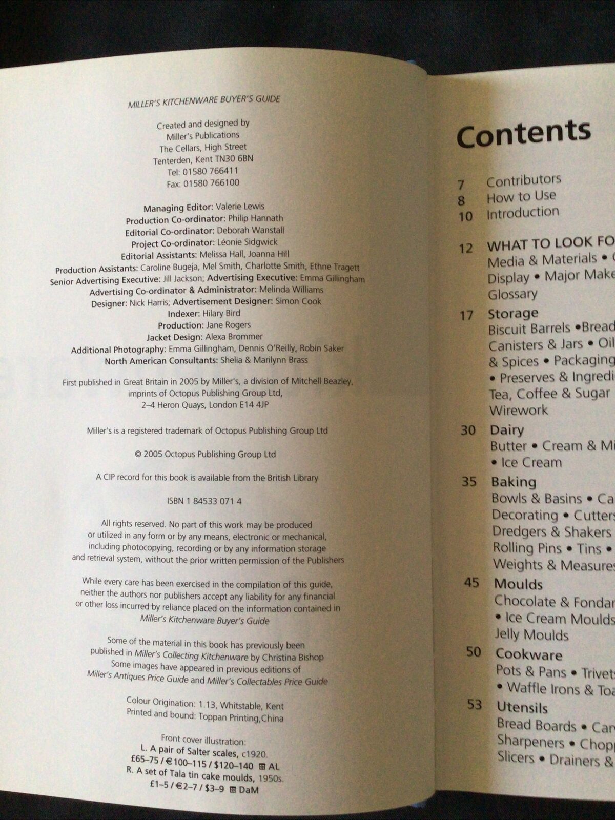 BOOK - Miller's Collectors Price Guide KITCHENWARE 2005 - (8624)