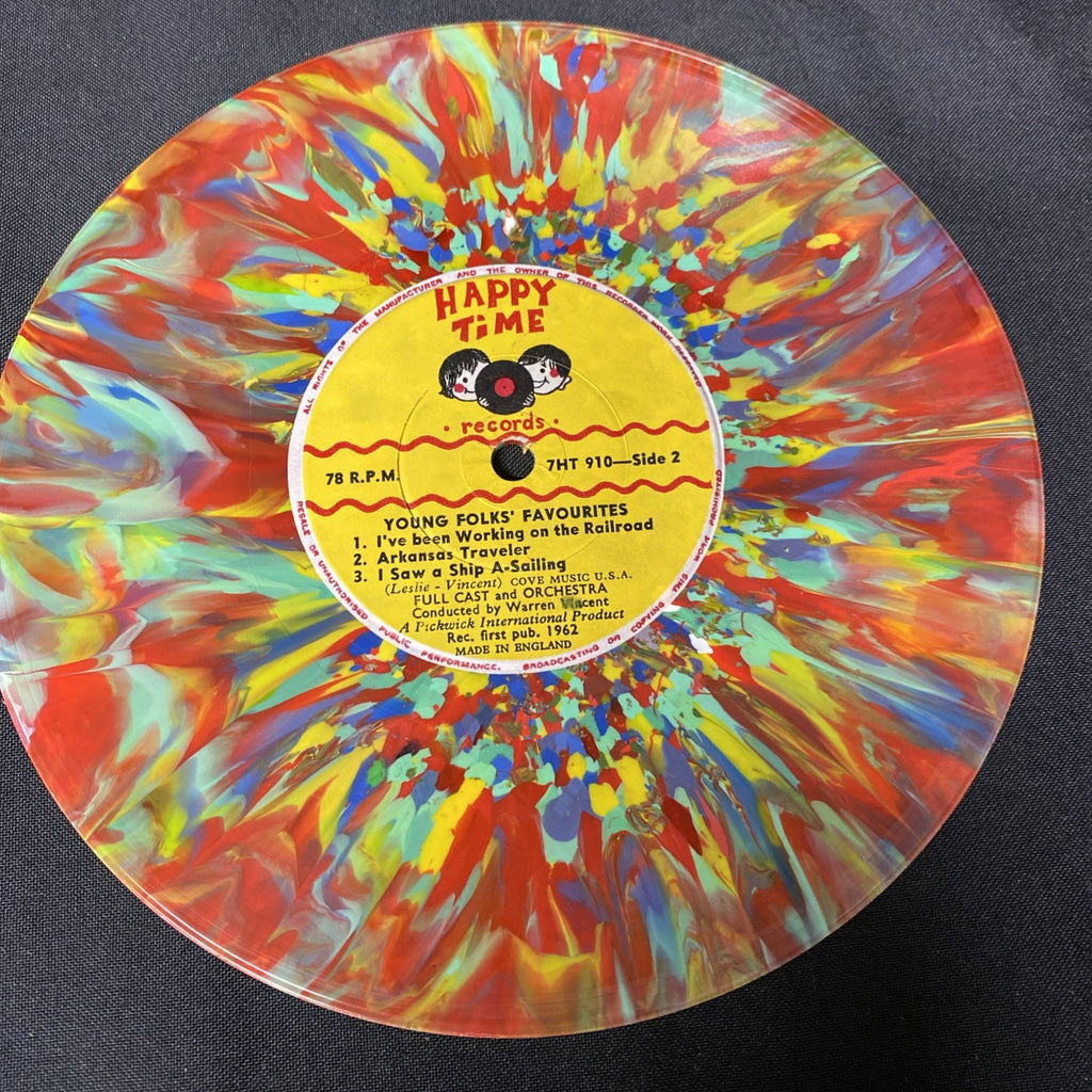 VINYL RECORD - Happy Time Records Robin Hood etc 7" MULTI COLOUR VINYL - (1444)